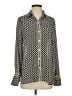 Max Studio 100% Polyester Print Multi Color Ivory Long Sleeve Blouse Size S - photo 1