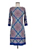 Wisp Print Blue Casual Dress Size 6 (petite) - photo 1
