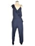Parker 100% Silk Solid Blue Jumpsuit Size 6 - photo 1