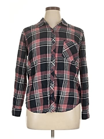 Faded Glory Long Sleeve Button-Down Shirt (view 1)