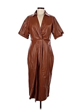 brown faux leather dress zara Bishop+Young Clea Vegan Dress main image 0
