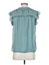 DR2 100% Polyester Teal Sleeveless Blouse Size S - photo 2