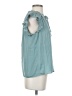 DR2 100% Polyester Teal Sleeveless Blouse Size S - photo 4