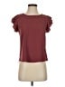 E&M Collection Burgundy Short Sleeve Top Size S - photo 1