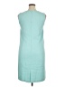 Chadwicks 100% Polyester Solid Teal Casual Dress Size 14 - photo 2