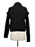 Time and Tru 100% Polyester Black Turtleneck Sweater Size M - photo 2