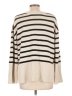 Gap 100% Cotton Stripes Ivory Turtleneck Sweater Size L - photo 2