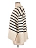 Gap 100% Cotton Stripes Ivory Turtleneck Sweater Size L - photo 5