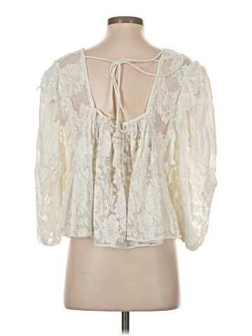 Forever That Girl for Anthropologie 3/4 Sleeve Blouse (view 2)