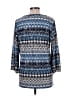 Cathy Blue 3/4 Sleeve Blouse Size L - photo 2
