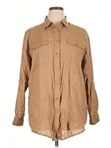 Lauren by Ralph Lauren Long Sleeve Button-Down Shirt (view 1)
