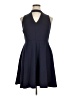 Forever 21 Plus Solid Blue Cocktail Dress Size 1X Plus - photo 1