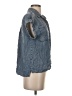 Sugar Lips Blue Sleeveless Button-Down Shirt Size XS - photo 4