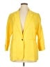MICHAEL Michael Kors 100% Viscose Yellow Blazer Size 16 - photo 1