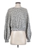Zara Animal Print Blue Pullover Sweater Size S - photo 1