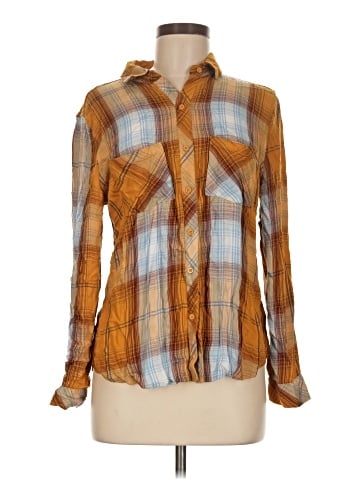 a.n.a. A New Approach Long Sleeve Button-Down Shirt (view 1)