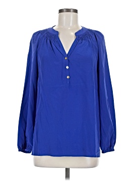 Lilly Pulitzer Long Sleeve Silk Top