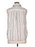 Croft & Barrow Stripes White Sleeveless Button-Down Shirt Size 1X - photo 2