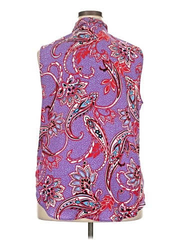 Liz Claiborne Sleeveless Button-Down Shirt (view 2)