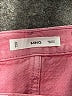 MNG Solid Pink Denim Skirt Size S - photo 4