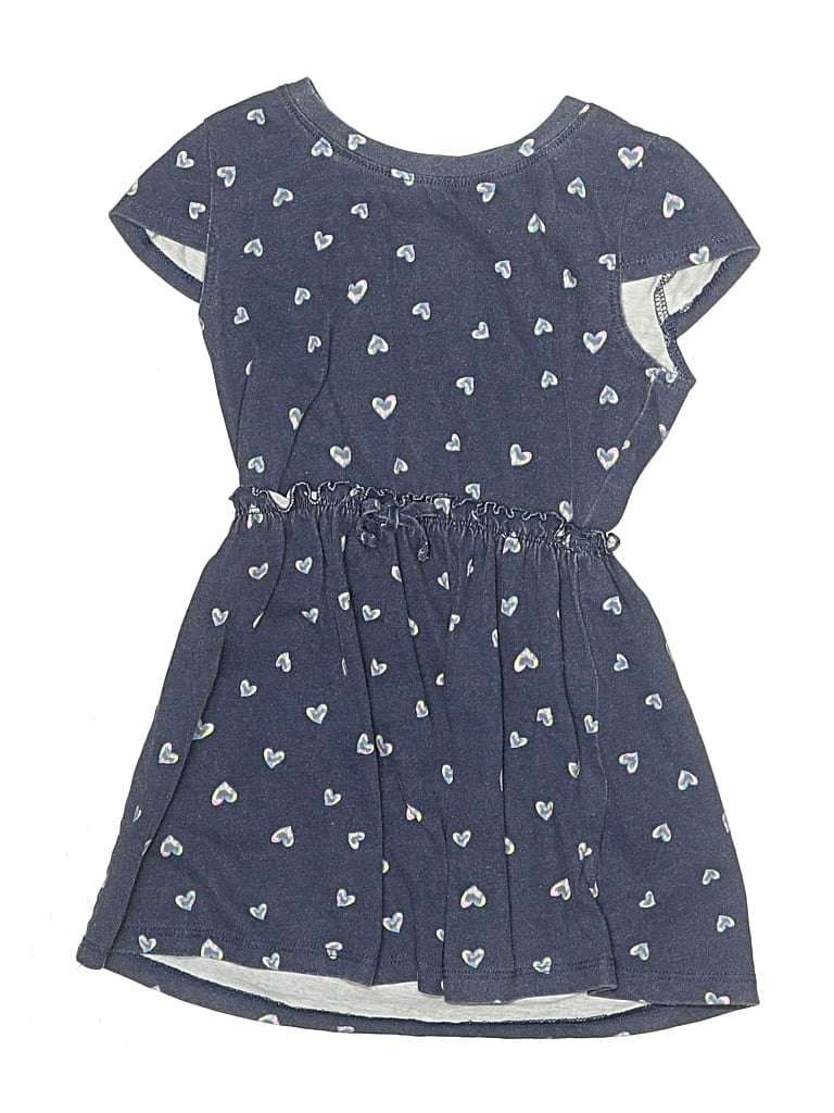 Pre-owned Lands' End Kids'  Dress In Blue