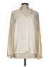Cupcakes & Cashmere 100% Polyester Ivory Long Sleeve Blouse Size L - photo 1