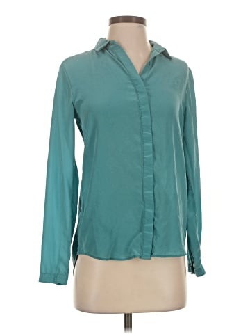 Uniqlo Long Sleeve Silk Top (view 1)