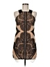 Three Floor 100% Polyamide Tan Brown Cocktail Dress Size 6 - photo 1