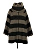 Zara Basic Stripes Black Tan Coat Size XS - photo 1