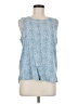 Caslon 100% Viscose Blue Sleeveless Blouse Size M - photo 1