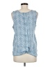 Caslon 100% Viscose Blue Sleeveless Blouse Size M - photo 2