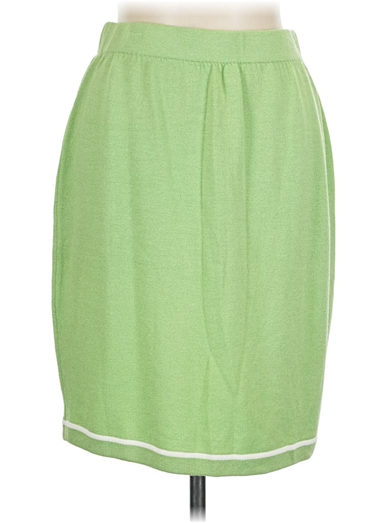 Pre-owned St. John Collection By Marie Gray Casual Skirt In Green