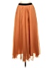 Uniqlo 100% Polyester Solid Orange Formal Skirt Size S - photo 1