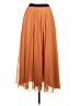 Uniqlo 100% Polyester Solid Orange Formal Skirt Size S - photo 2