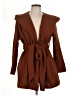 Shein 100% Polyester Brown Cardigan Size 12 - photo 1