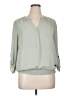 Maurices 100% Polyester Green 3/4 Sleeve Blouse Size XL - photo 1