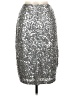 PrettyGuide 100% Polyester Metallic Silver Formal Skirt Size L - photo 2