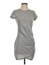 Blue Rain Solid Gray Casual Dress Size S - photo 1