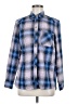 Eddie Bauer Plaid Blue Long Sleeve Blouse Size M - photo 1