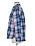 Eddie Bauer Plaid Blue Long Sleeve Blouse Size M - photo 5