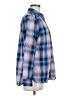 Eddie Bauer Plaid Blue Long Sleeve Blouse Size M - photo 4