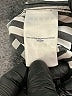 Lands' End 100% Cotton Stripes Silver Long Sleeve Blouse Size 4 - photo 8