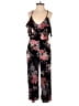Ark & Co. 100% Rayon Floral Black Jumpsuit Size M - photo 1