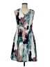 Mossimo Graphic Teal Cocktail Dress Size M - photo 1