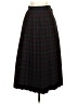 Prophecy 100% Wool Plaid Black Wool Skirt Size 2 (estimated) - photo 1