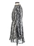 How Very Loved 100% Polyester Paisley Gray Casual Dress Size S - photo 5