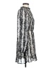 How Very Loved 100% Polyester Paisley Gray Casual Dress Size S - photo 4