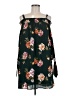 AUW 100% Polyester Floral Black Casual Dress Size M - photo 1