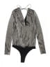BCBGeneration Metallic Silver Bodysuit Size S - photo 1