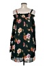 AUW 100% Polyester Floral Black Casual Dress Size M - photo 2